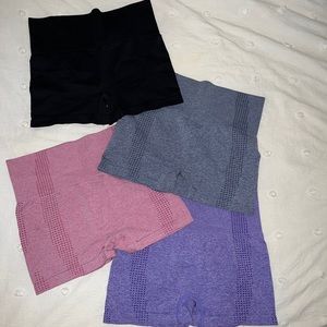 4 pack of Multi Color Biker Short